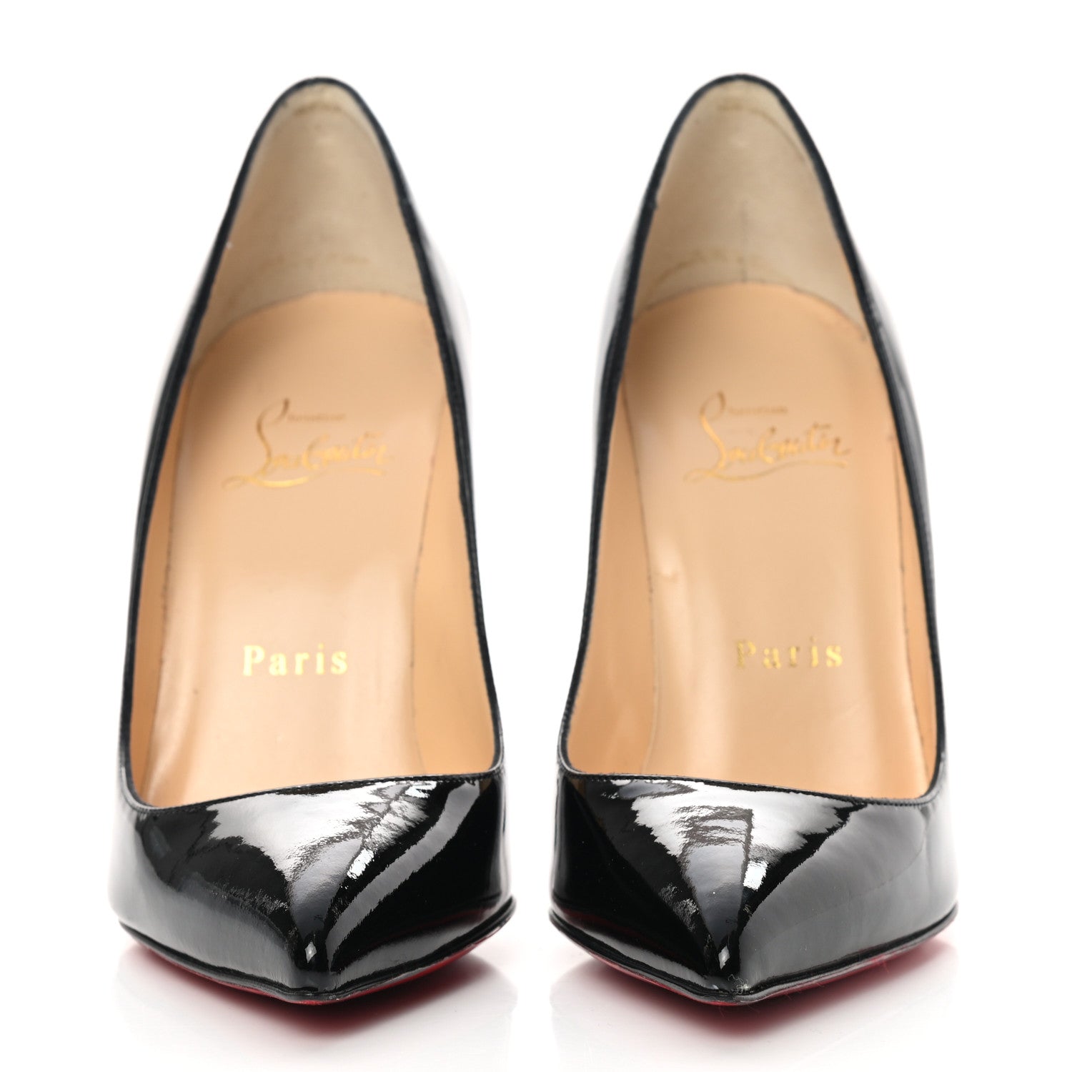 Christian Louboutin Patent Pigalle Follies 100 Pumps 35 Black 2 of 13