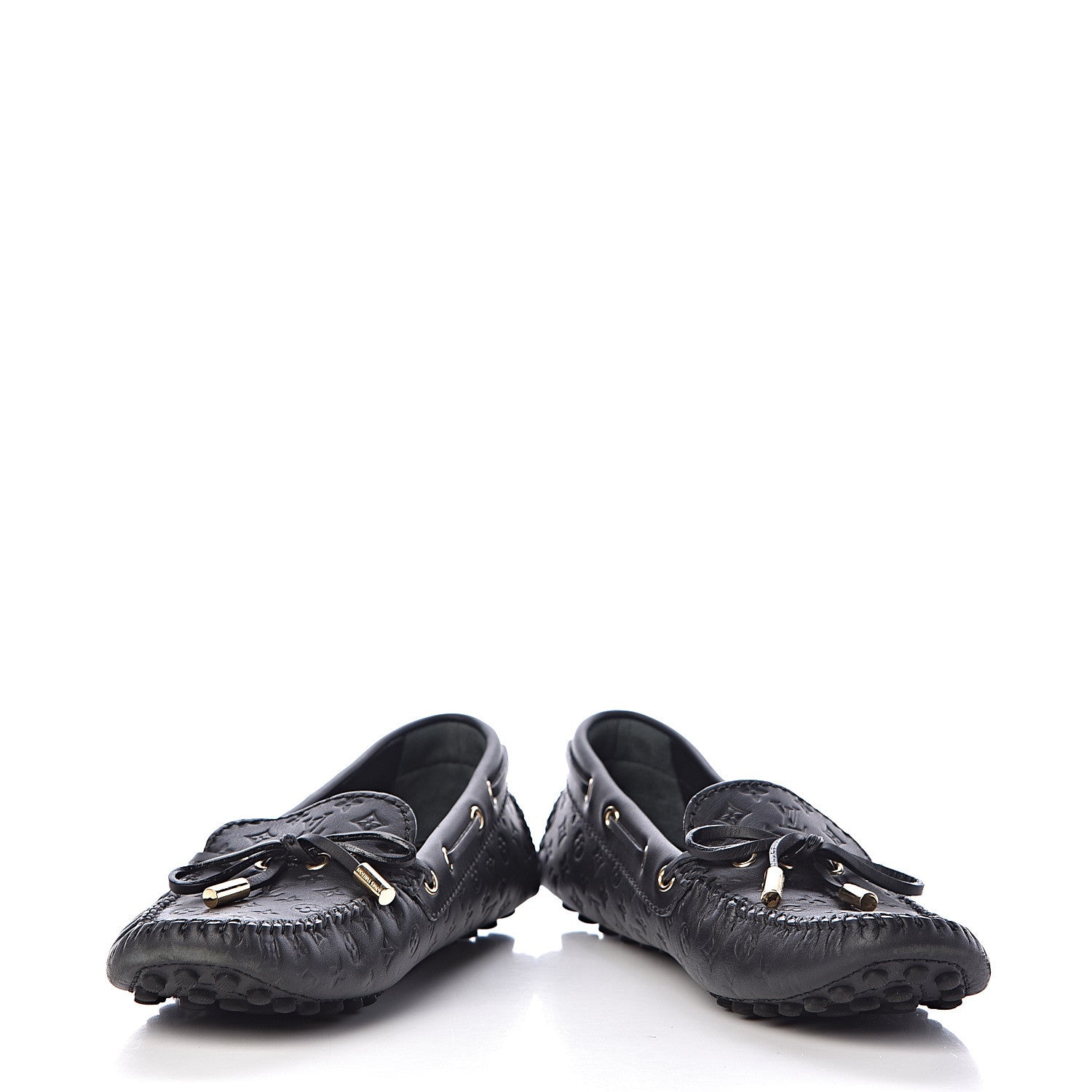 Louis Vuitton Empreinte Gloria Loafers 37.5 Black 5 of 10