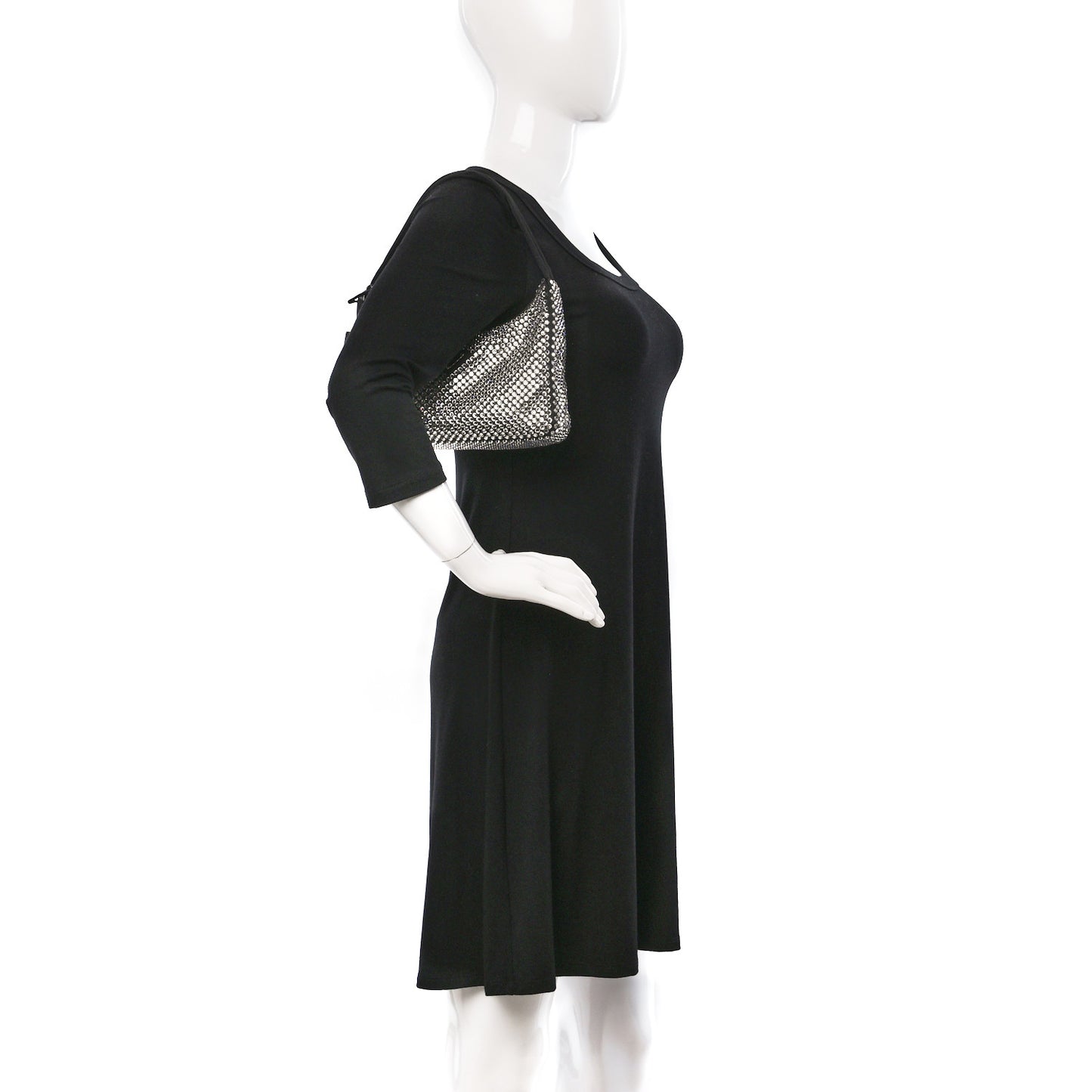 Satin Crystal Mini Re-Edition 2000 Bag Cristal