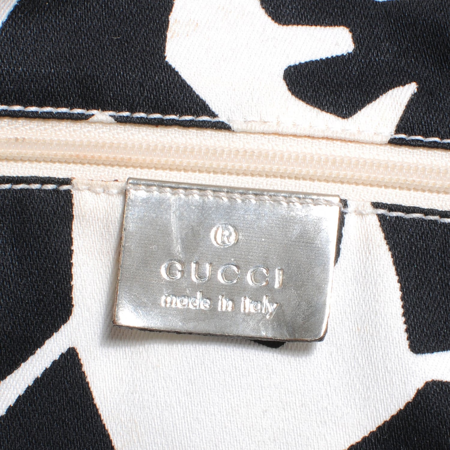 Gucci Straw Bamboo Handle Tote Silver 7 of 8