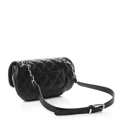 Chanel Calfskin Quilted CC Uniform Flap Belt Bag Black 3 of 9