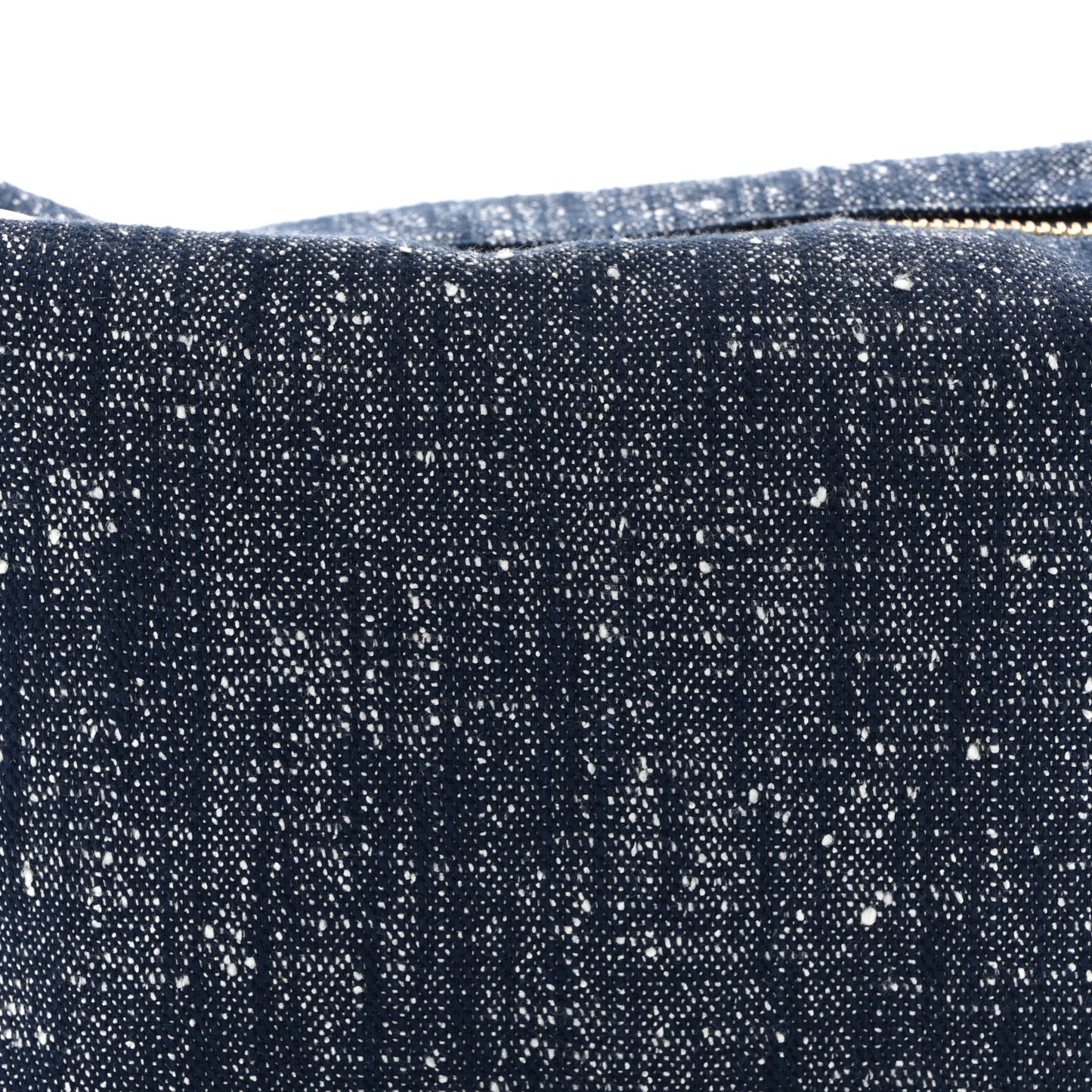 Denim Boucle Wallace Shoulder Bag Navy White Space