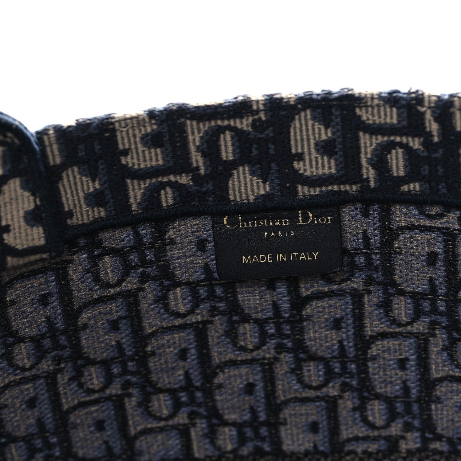 Christian Dior Oblique Large Book Tote Blue Multicolor 6 of 13