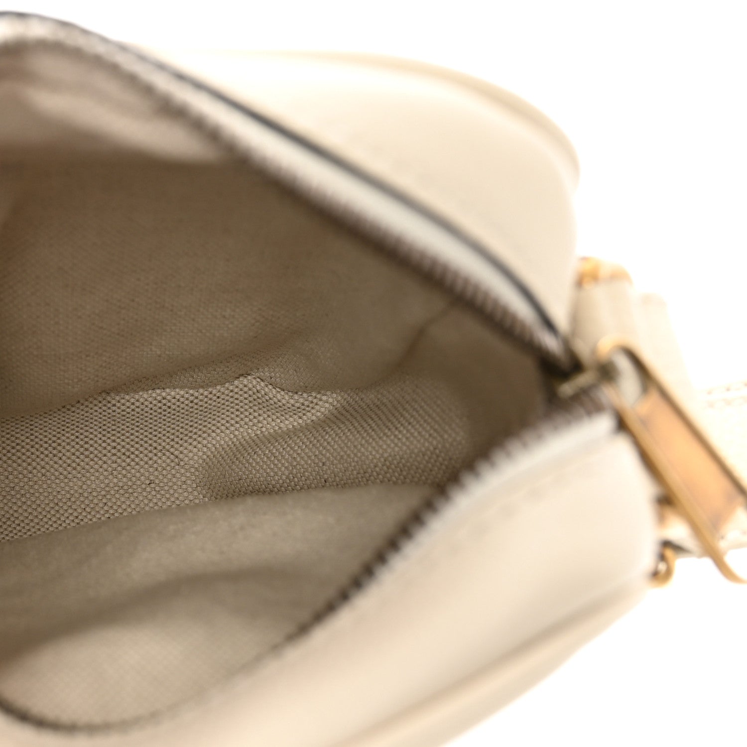 Gucci Grained Calfskin Mini Logo Messenger Bag White 5 of 8