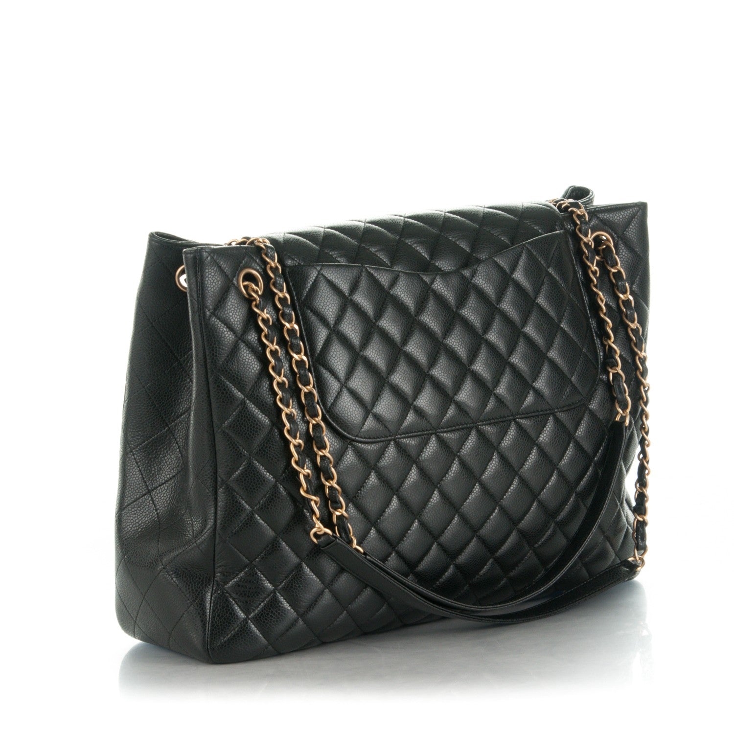 Chanel Caviar Quilted Flap Tote Black 3 of 8
