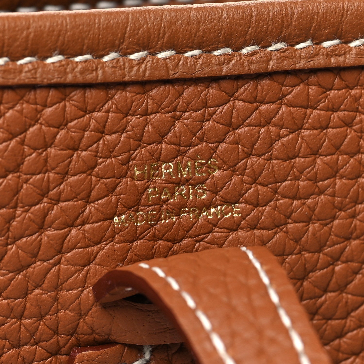 Hermes Taurillon Clemence Evelyne TPM Gold 6 of 10