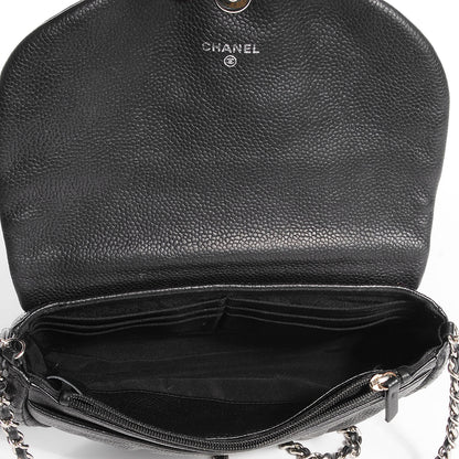 Chanel Caviar Half Moon Wallet On Chain WOC Black 11 of 11
