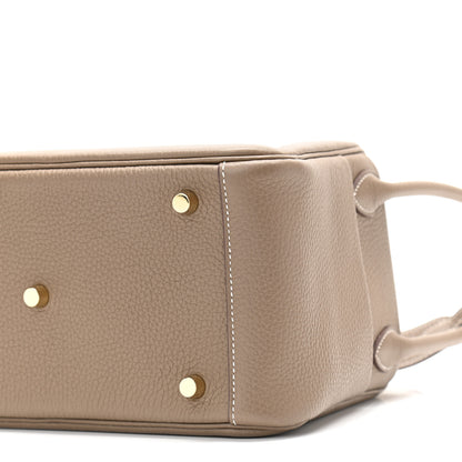 Hermes Taurillon Clemence Lindy 26 Etoupe 7 of 11