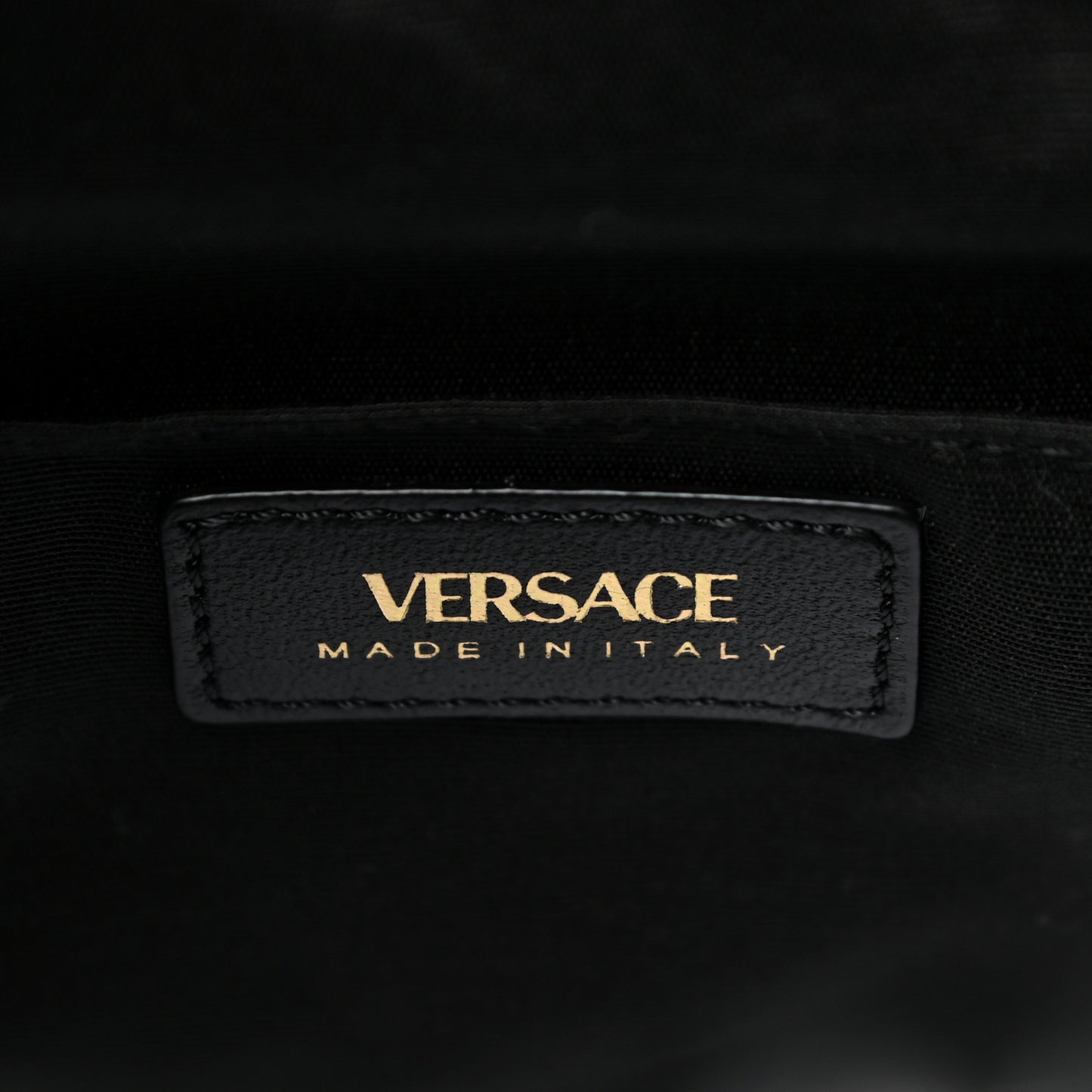 Nappa Quilted Medusa Bucket Bag Black