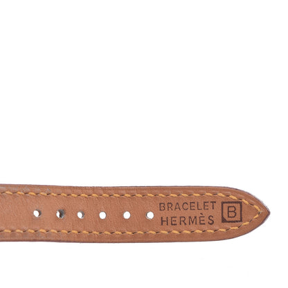 Hermes Stainless Steel Courchevel 20mm Kelly Cadena Quartz Watch Jaune 5 of 5