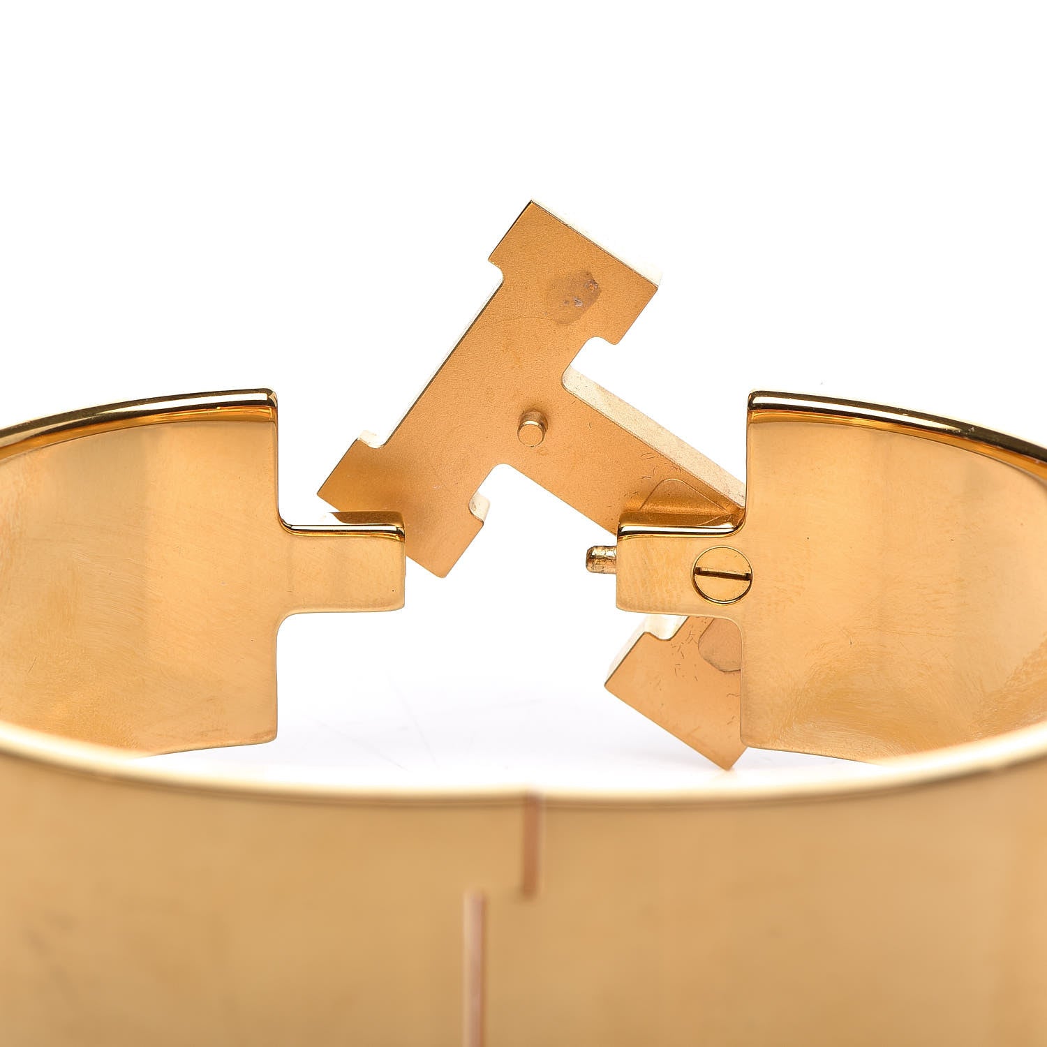 Hermes Enamel Wide Clic Clac H Bracelet GM Bleu Transat 4 of 7