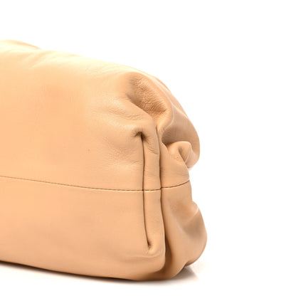 Bottega Veneta Smooth Butter Calf The Pouch Oversized Clutch Almond 11 of 12