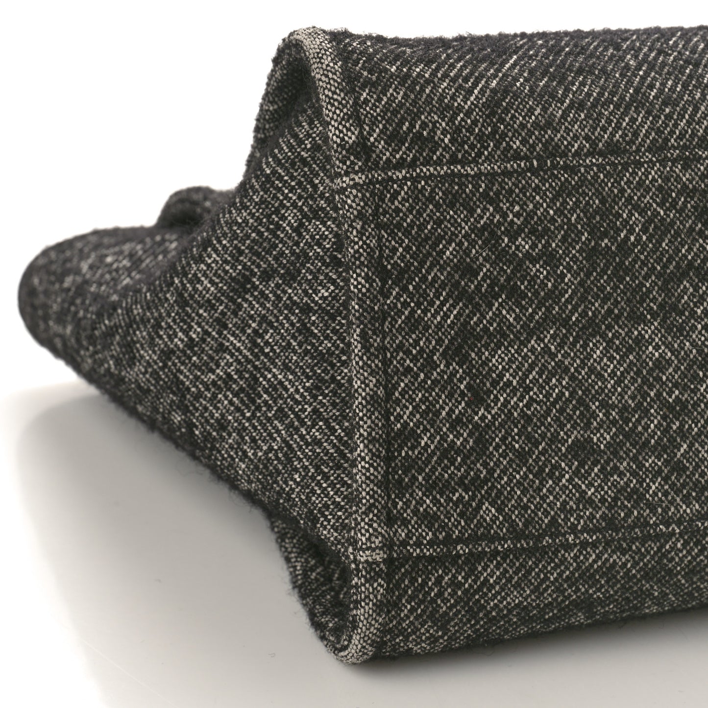 Mixed Fibers Calfskin Medium Deauville Tote Black