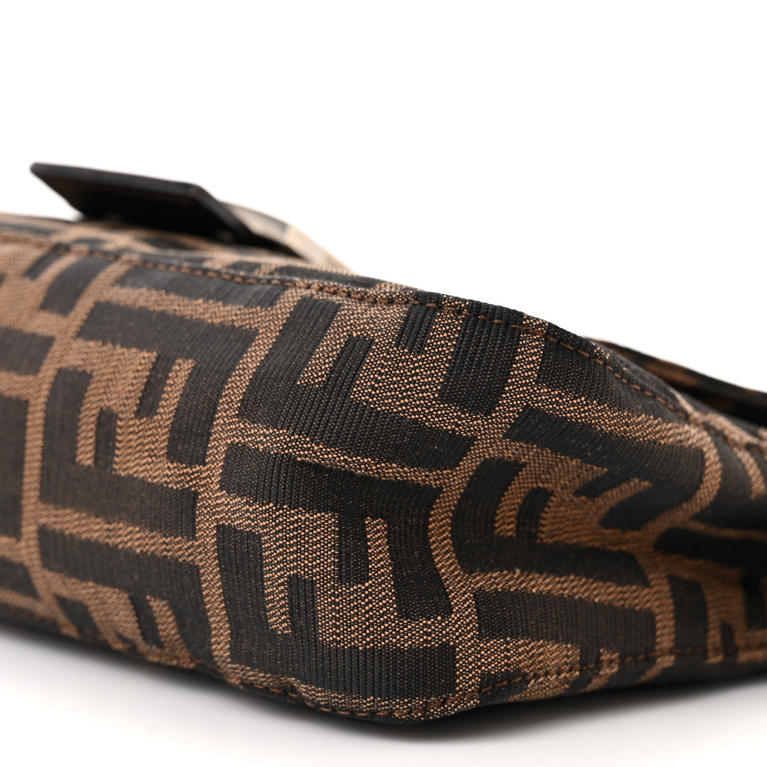 Fendi Zucca Baguette Double Flap Tobacco 9 of 11