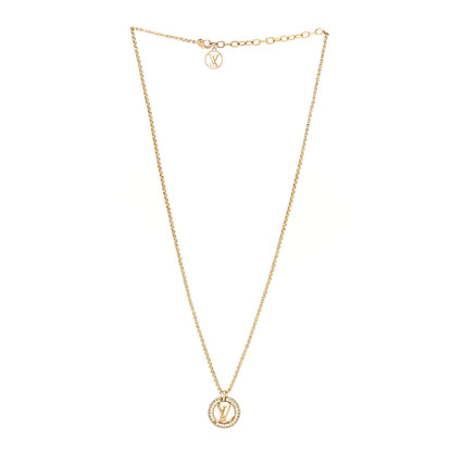 Louis Vuitton Metal Crystal Louise By Night Necklace 3 of 5