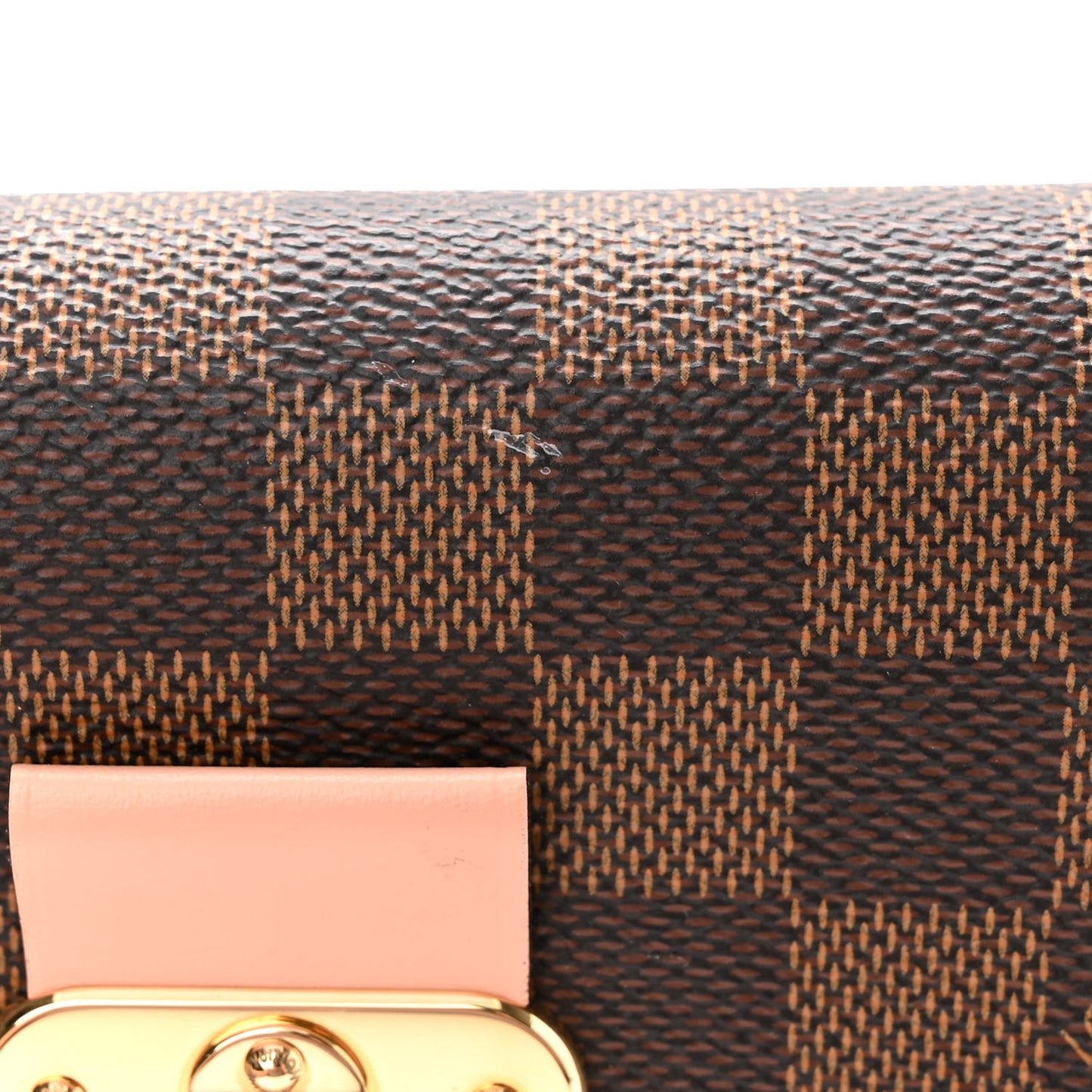 Damier Ebene Vavin Chain Wallet Creme