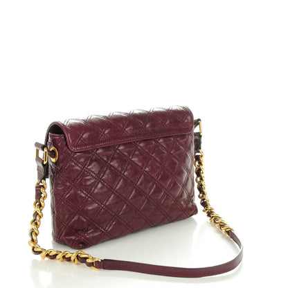 Marc Jacobs Lambskin Quilted The Large Single Flap Cassis 3 of 9