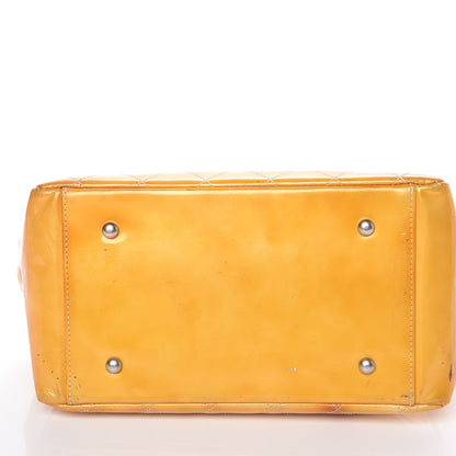 Chanel Patent Quilted Petit Timeless Tote PTT Yellow 35 of 39