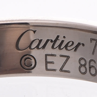 Cartier 18K White Gold 3.5mm LOVE Wedding Band Ring 47 4 4 of 6