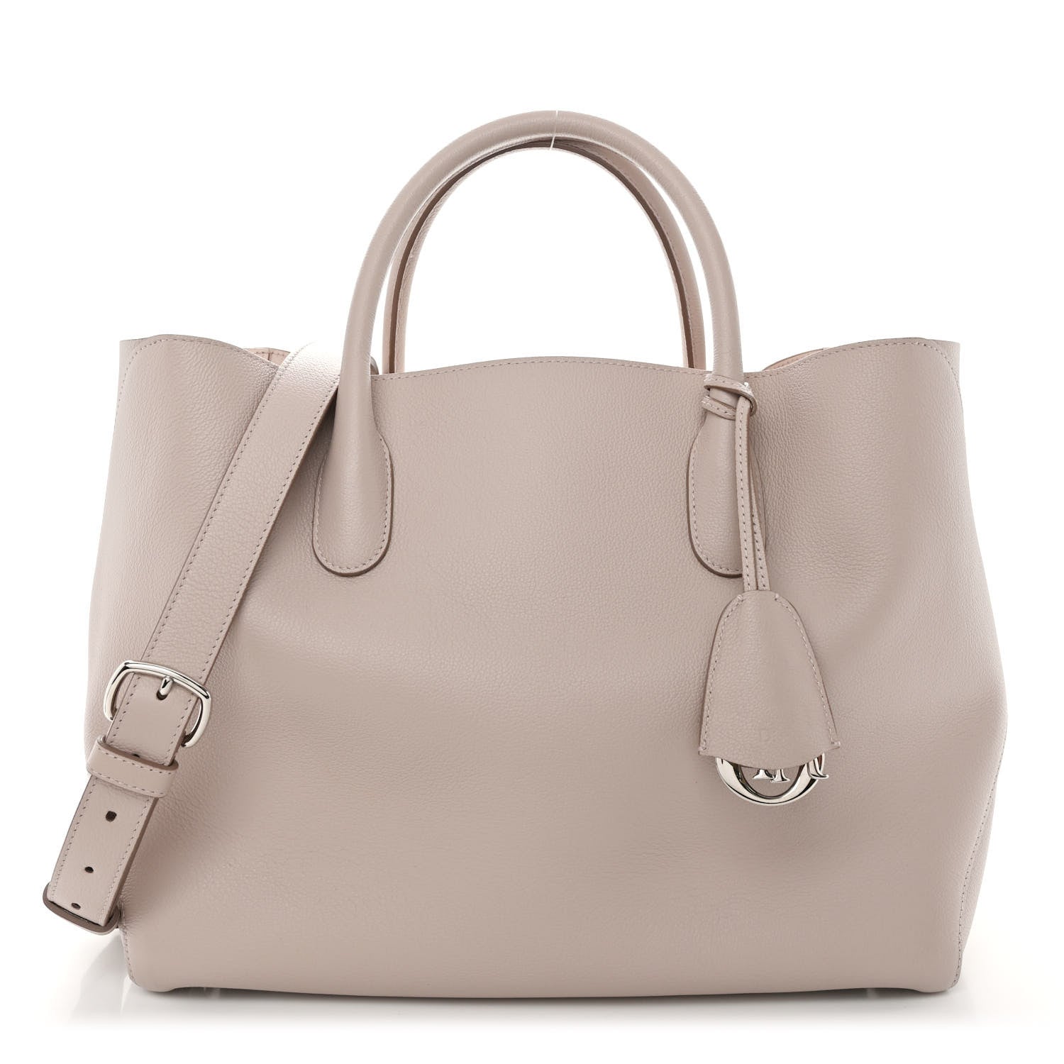 Christian Dior Supple Grained Calfskin Large Open Bar Tote Rose Poudre 1 of 10