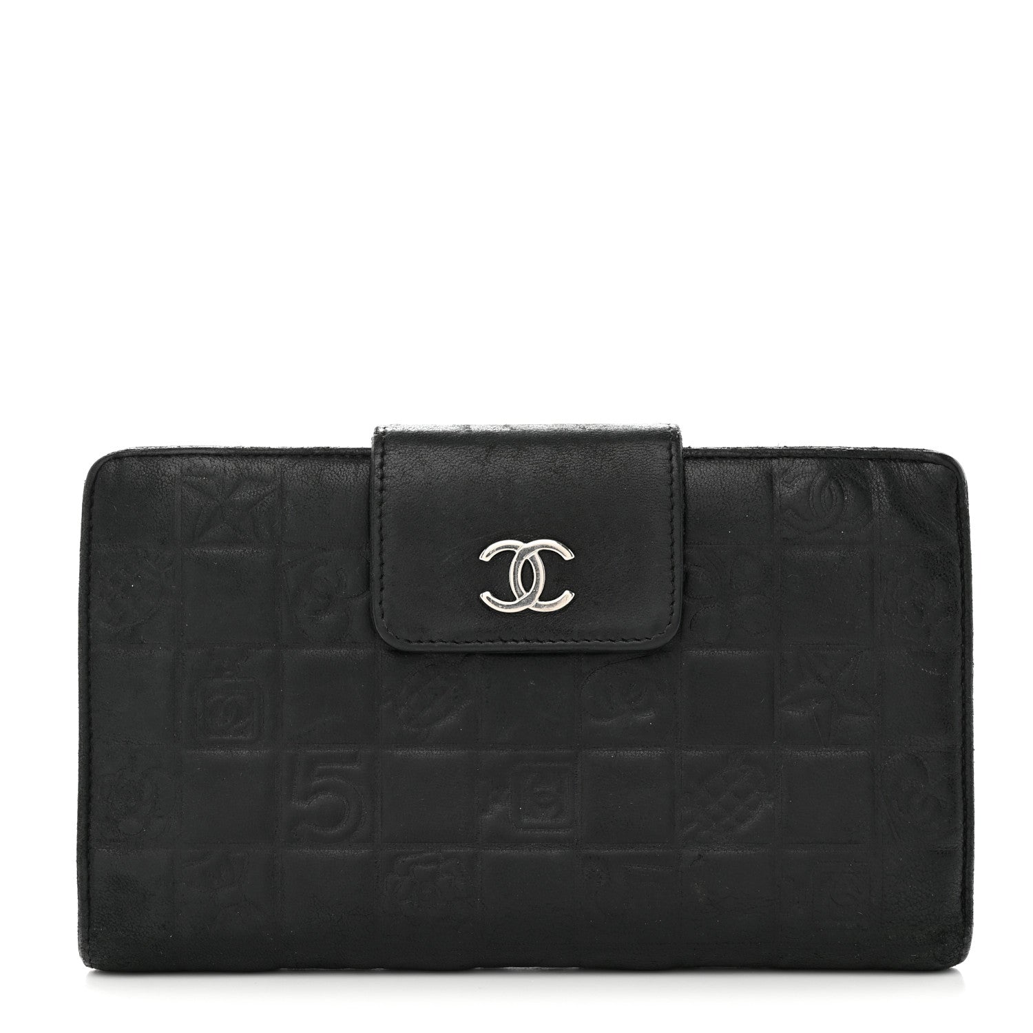 Chanel Calfskin Lucky Symbols French Wallet Black 1 of 11