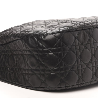 Christian Dior Lambskin Cannage Large Dior Soft Hobo Black 8 of 10