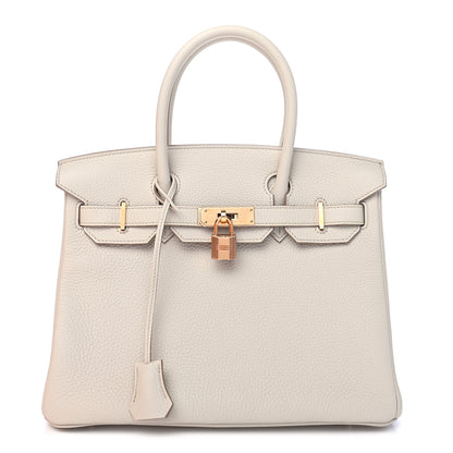 Hermes Taurillon Clemence Birkin 30 Beton 1 of 10