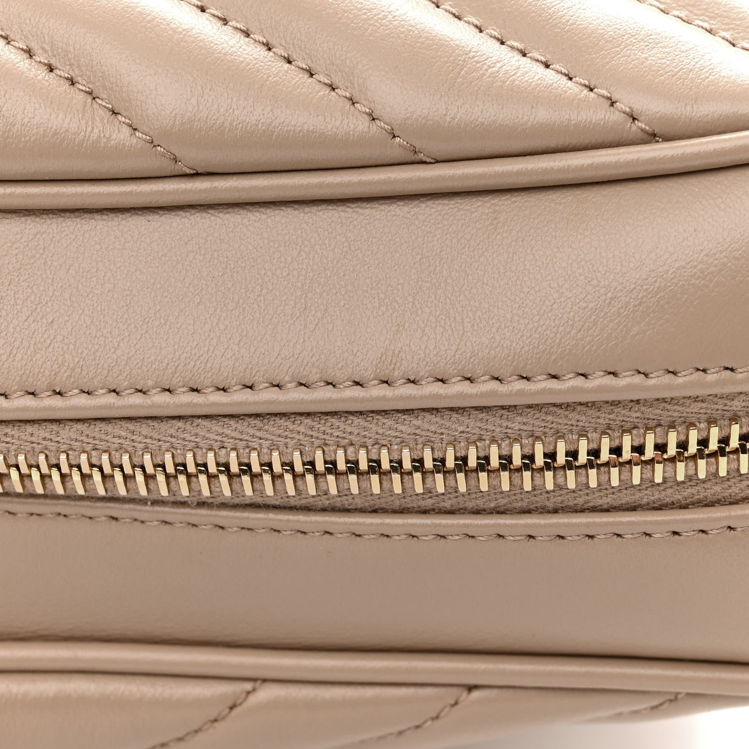 Saint Laurent Calfskin Matelasse Monogram Lou Camera Bag Dark Beige 16 of 17
