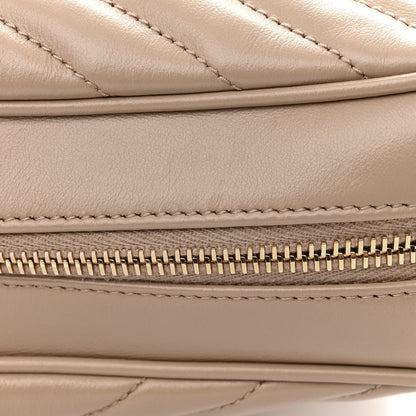 Saint Laurent Calfskin Matelasse Monogram Lou Camera Bag Dark Beige 16 of 17