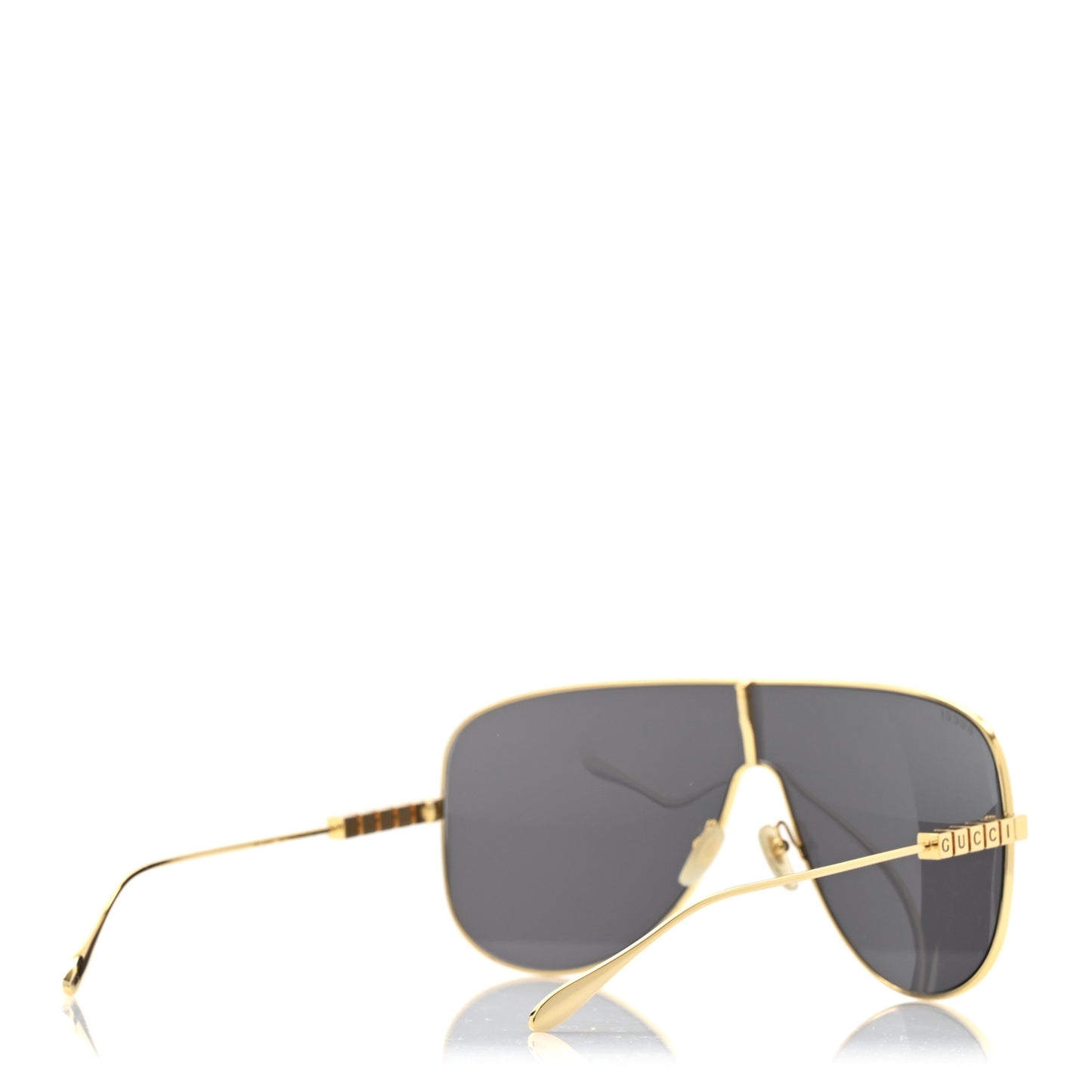Metal Mask Sunglasses GG1436S Grey Gold