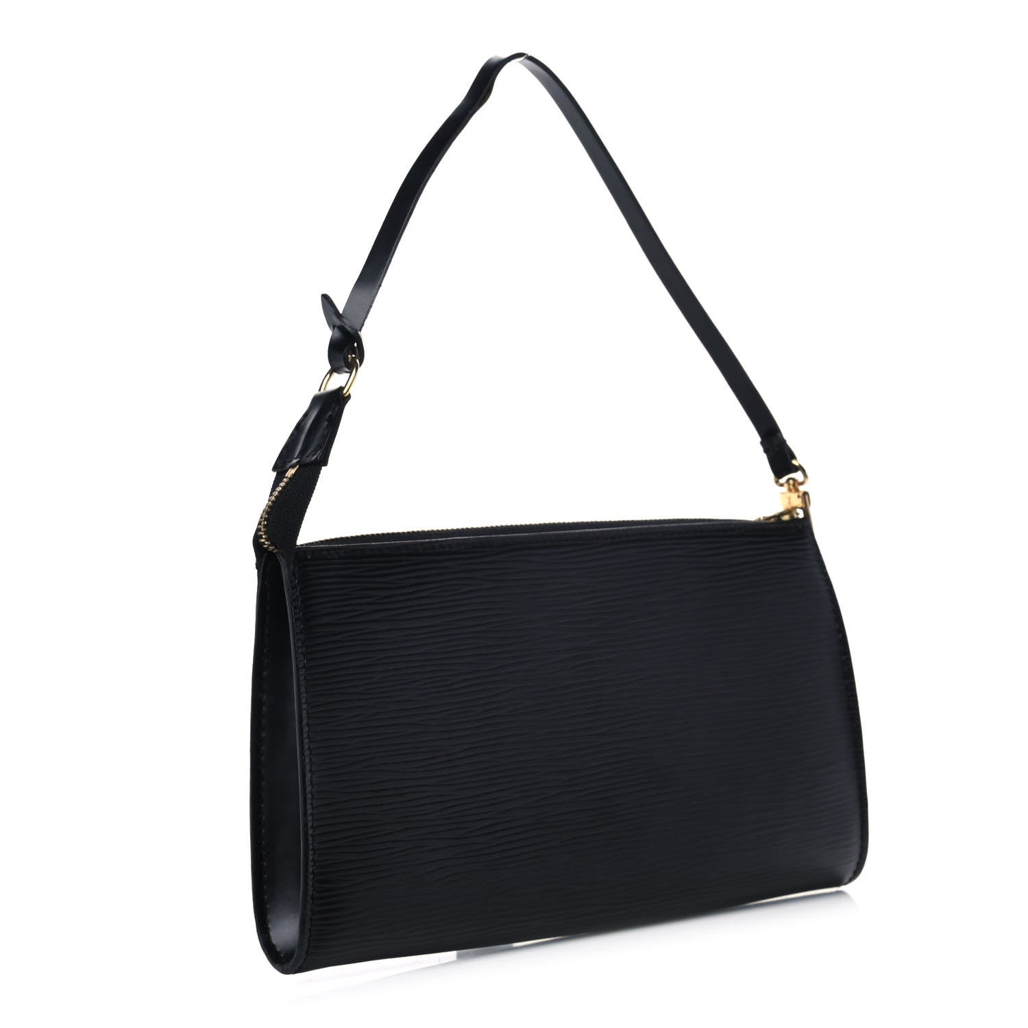 Louis Vuitton Epi Pochette Accessories 24 Black 3 of 9