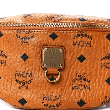MCM Visetos Medium Fusten Belt Bag Cognac 8 of 11