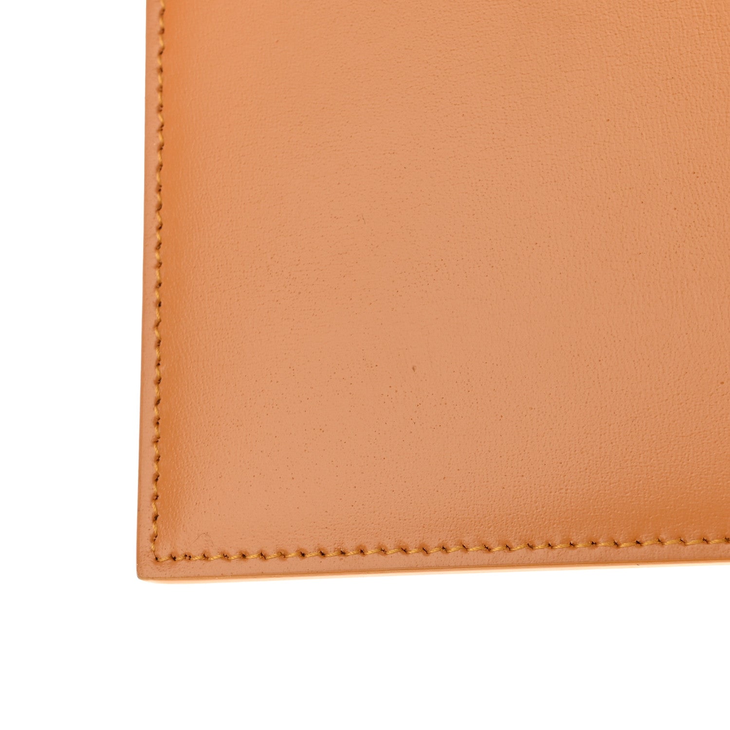 Saint Laurent Smooth Calfskin Zip Pouch Cheddar 9 of 10