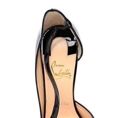 Christian Louboutin Patent Jumping Cross 85 Pumps 37 Black 8 of 9