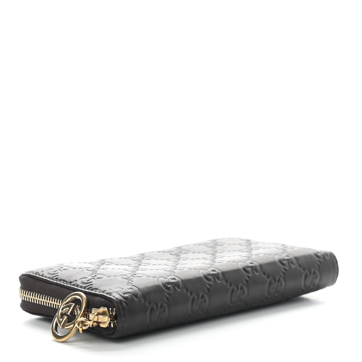 Gucci Guccissima GG Pierce Zip Around Wallet Dark Brown 4 of 7