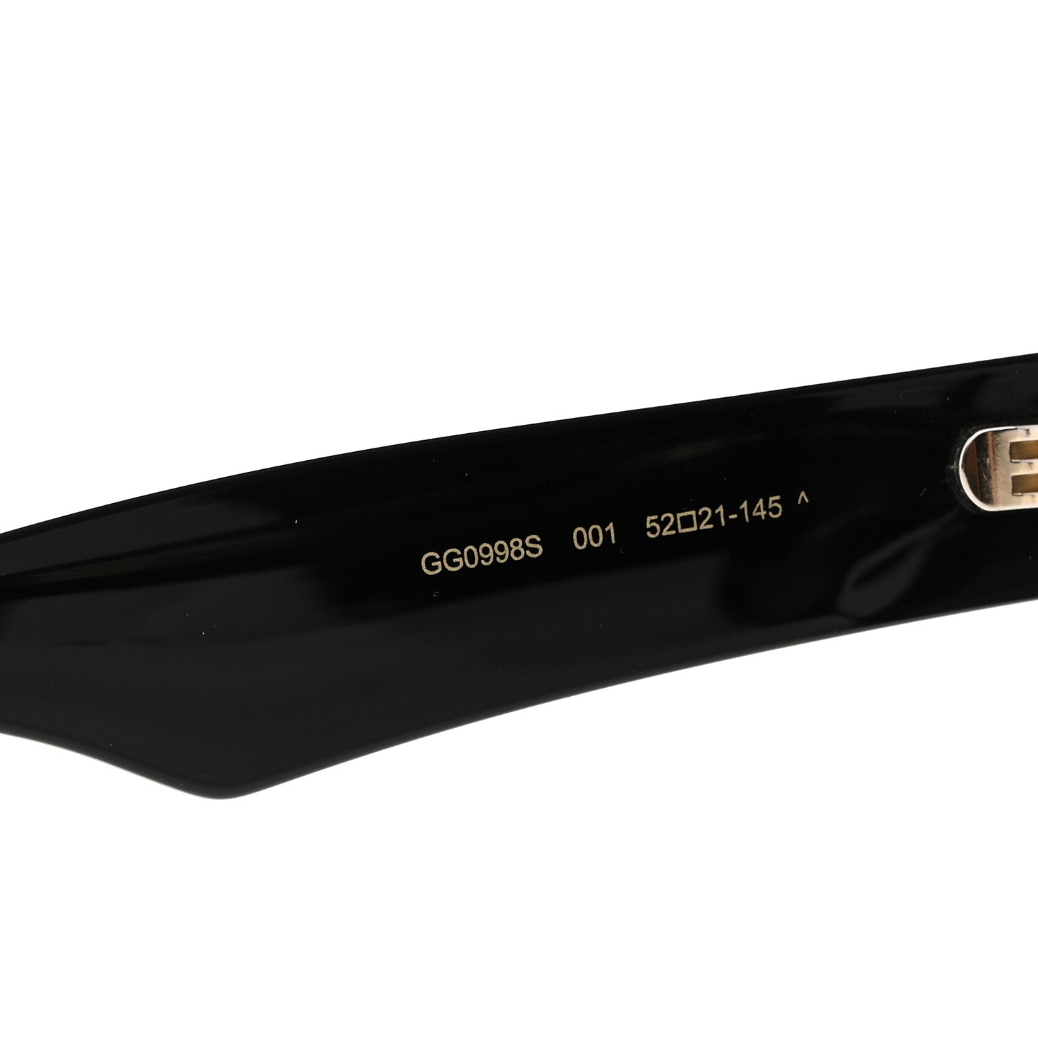 Gucci Rectangle 52mm Frame Sunglasses GG0998S Black 6 of 7