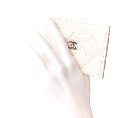 Chanel Caviar Quilted Card Holder White 2 of 8
