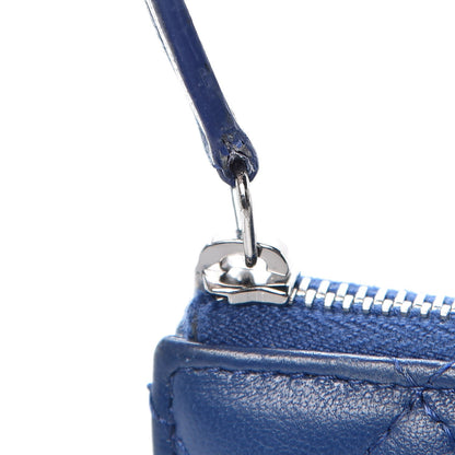 Chanel Lambskin Quilted Key Holder Case Blue 12 of 12