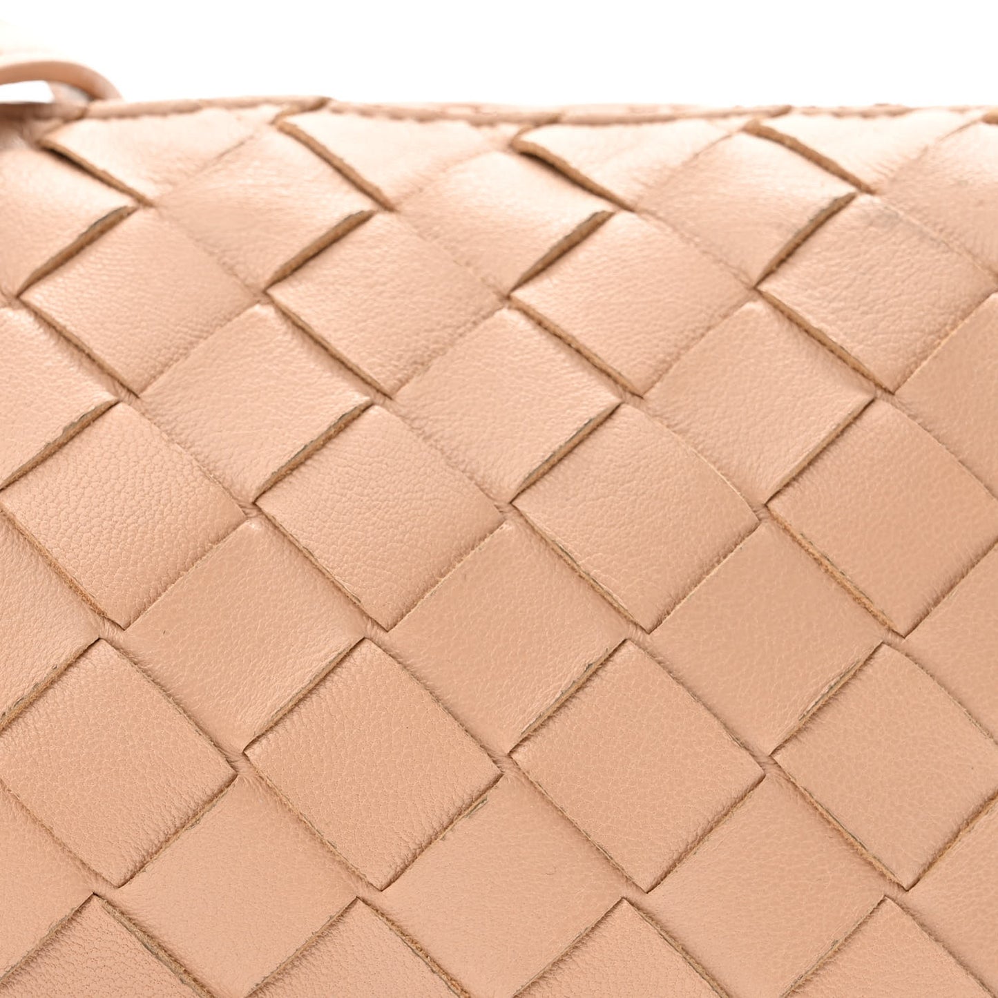 Nappa Intrecciato Mini Loop Camera Bag Almond