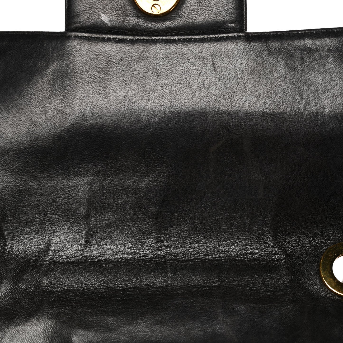 Lambskin Quilted XL Jumbo Single Flap Black