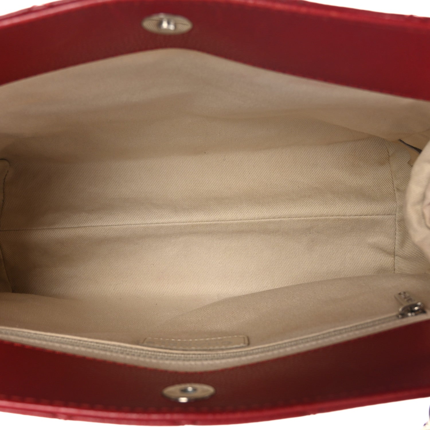 Chanel Caviar Quilted Timeless CC Shopping Tote Red 5 of 9