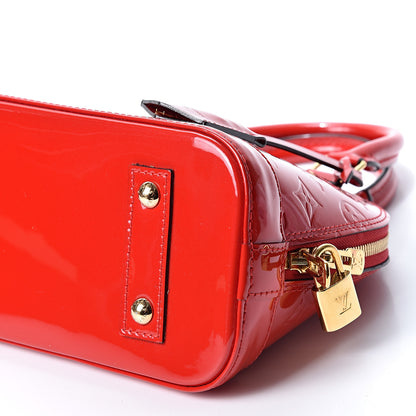 Louis Vuitton Vernis Alma BB Cherry 9 of 10