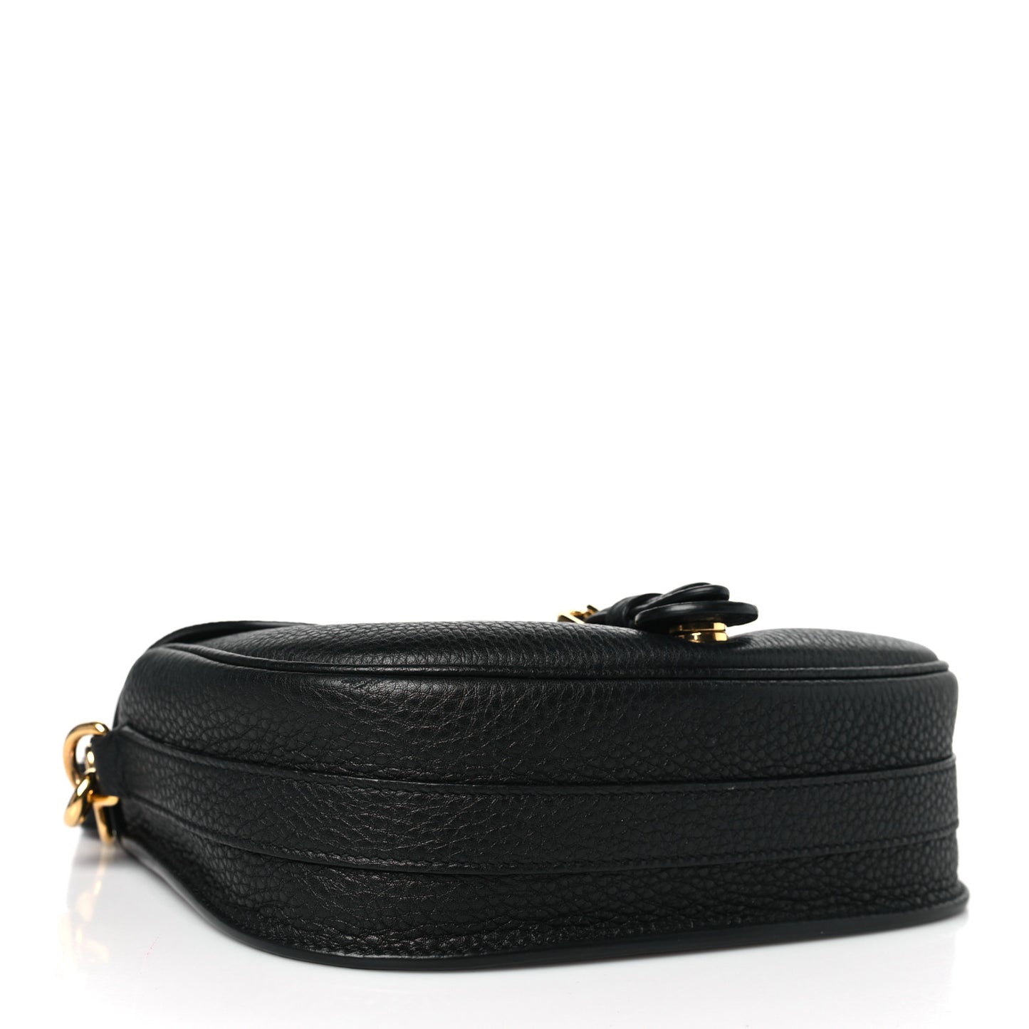 Grained Calfskin Medium Bobby Flap Black