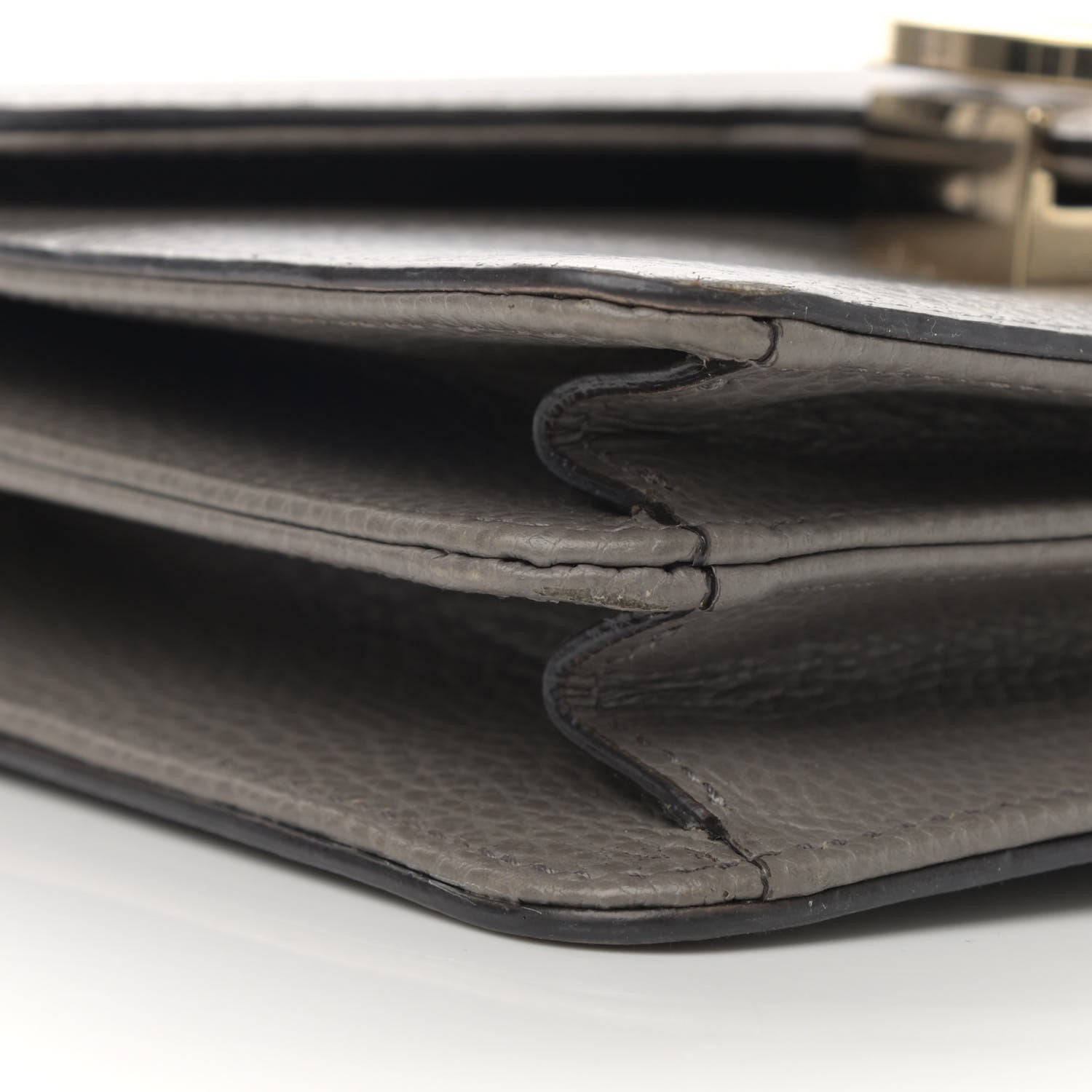 Gucci Dollar Calfskin Small Interlocking G Shoulder Bag Loess 9 of 12