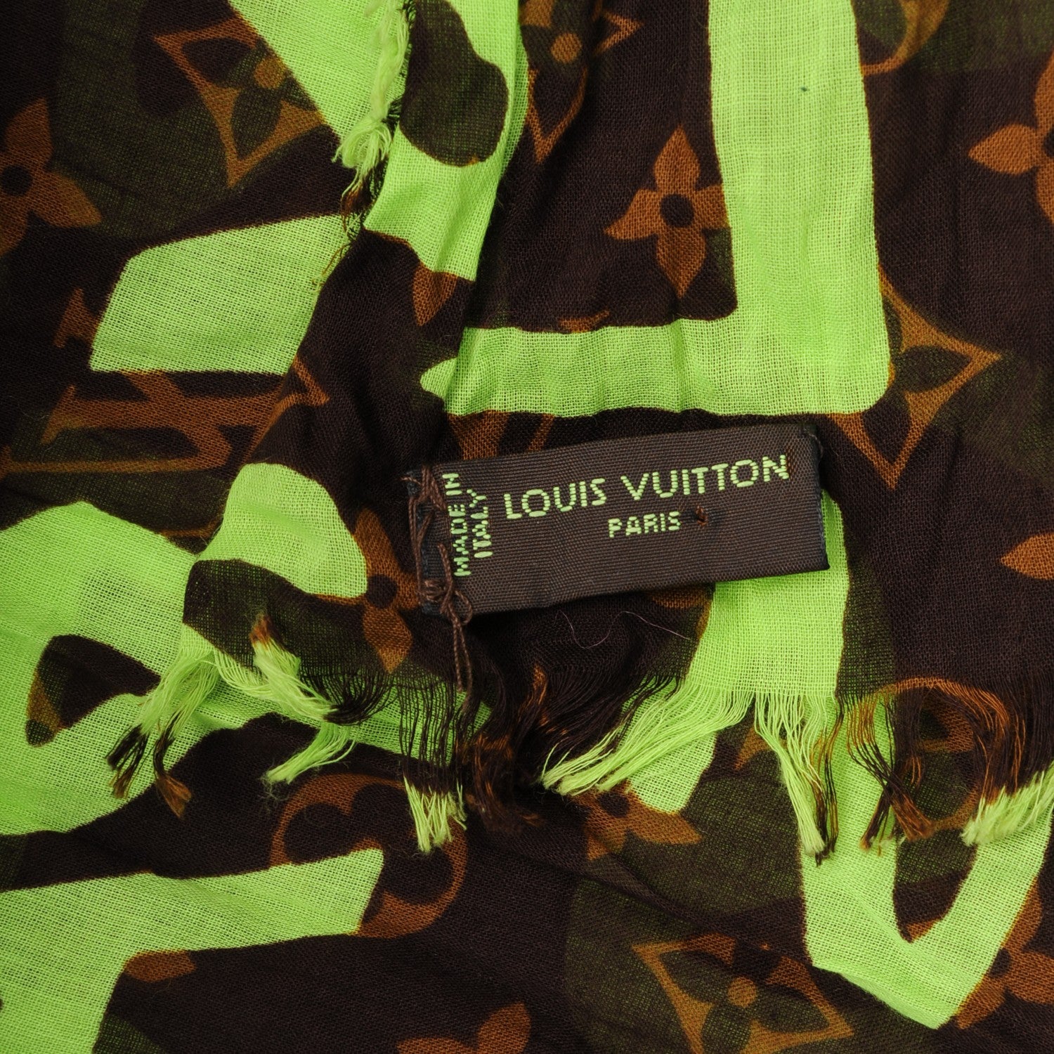 Louis Vuitton Cotton Graffiti Green 4 of 5