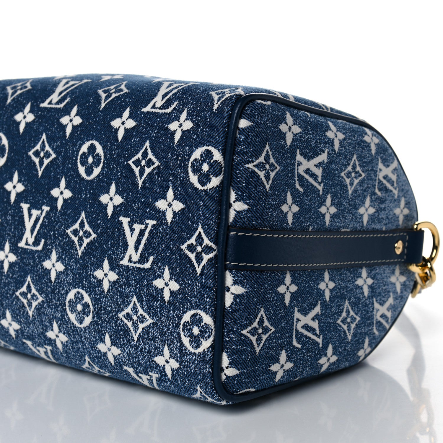 Louis Vuitton Monogram Jacquard Denim Speedy Bandouliere 25 Bleu 9 of 10