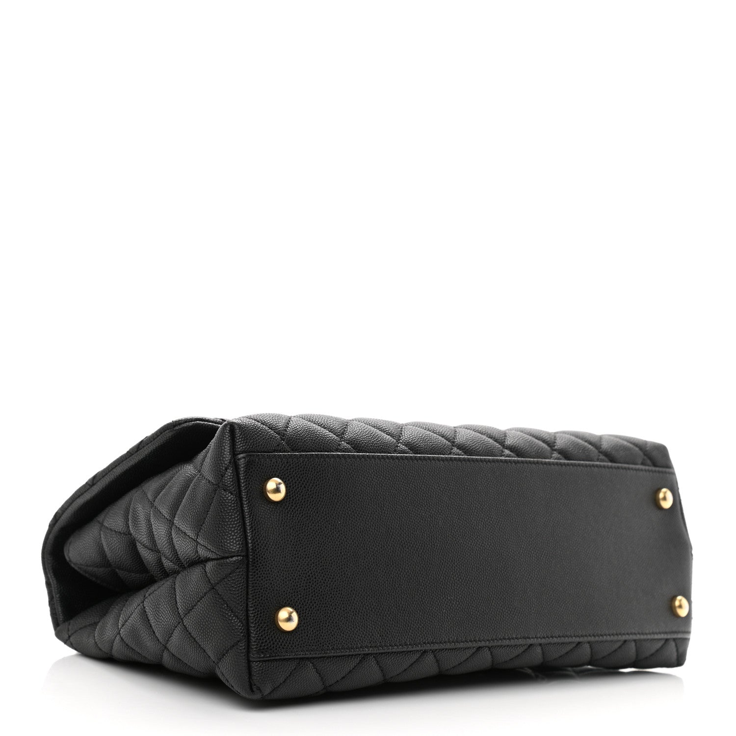 Chanel Caviar Lizard Quilted Small Coco Handle Flap Black 3 of 11