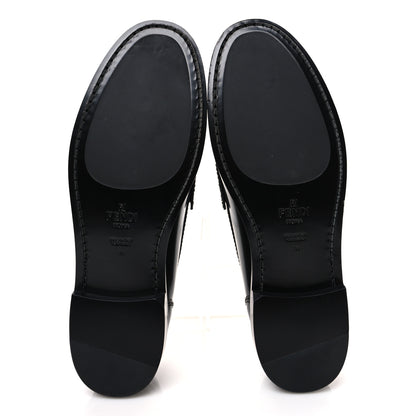 Fendi Vitello Logo Loafers 39 Black 7 of 11