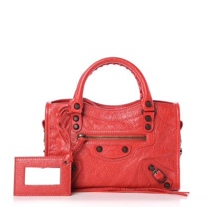 Balenciaga Agneau Classic Hardware Mini City Poppy 1 of 8