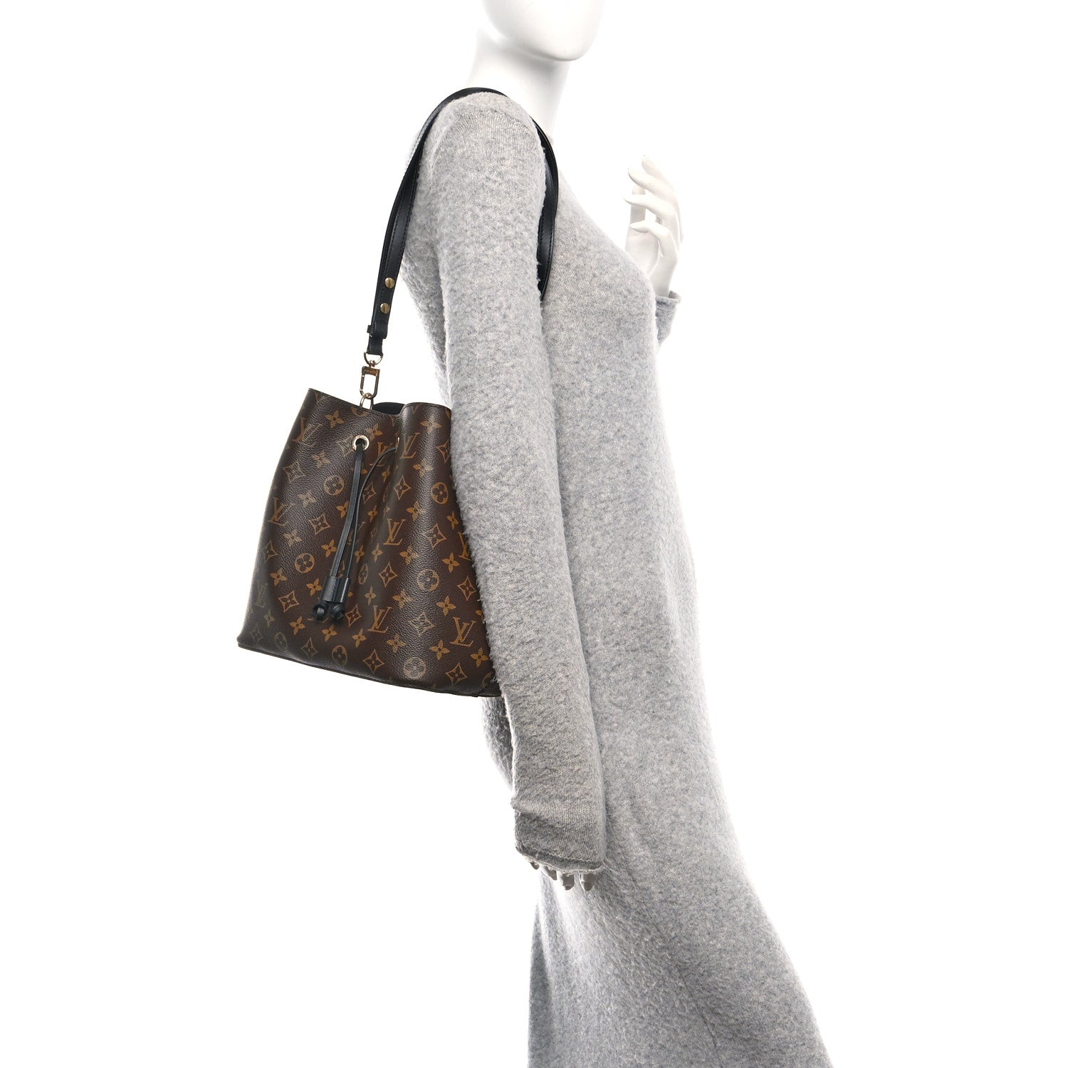 Louis Vuitton Monogram Neonoe MM Black 2 of 9